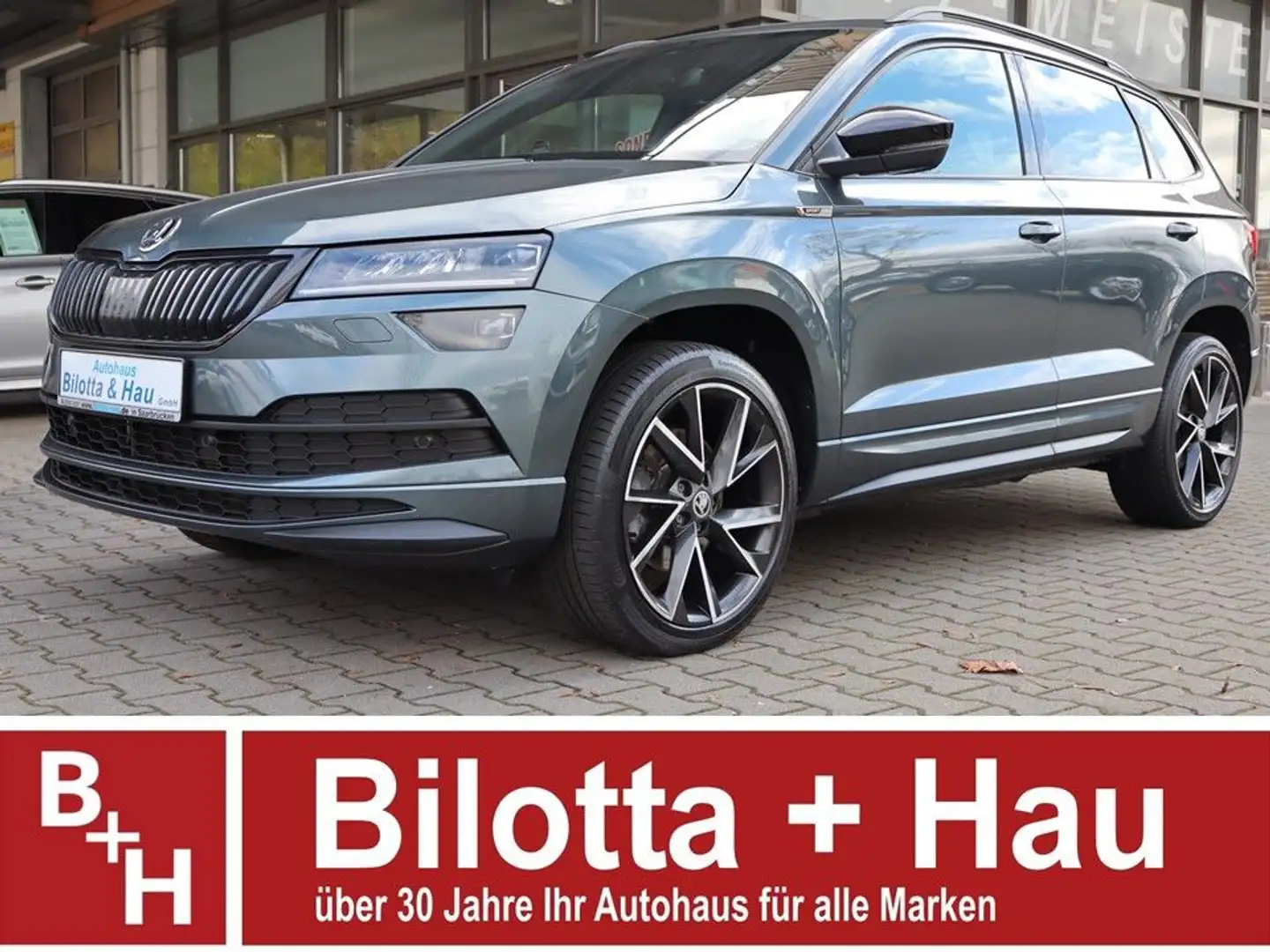 Skoda Karoq 2.0 TSI Sportline 4x4 DSG !V-Cockpit+LED! Grau - 1