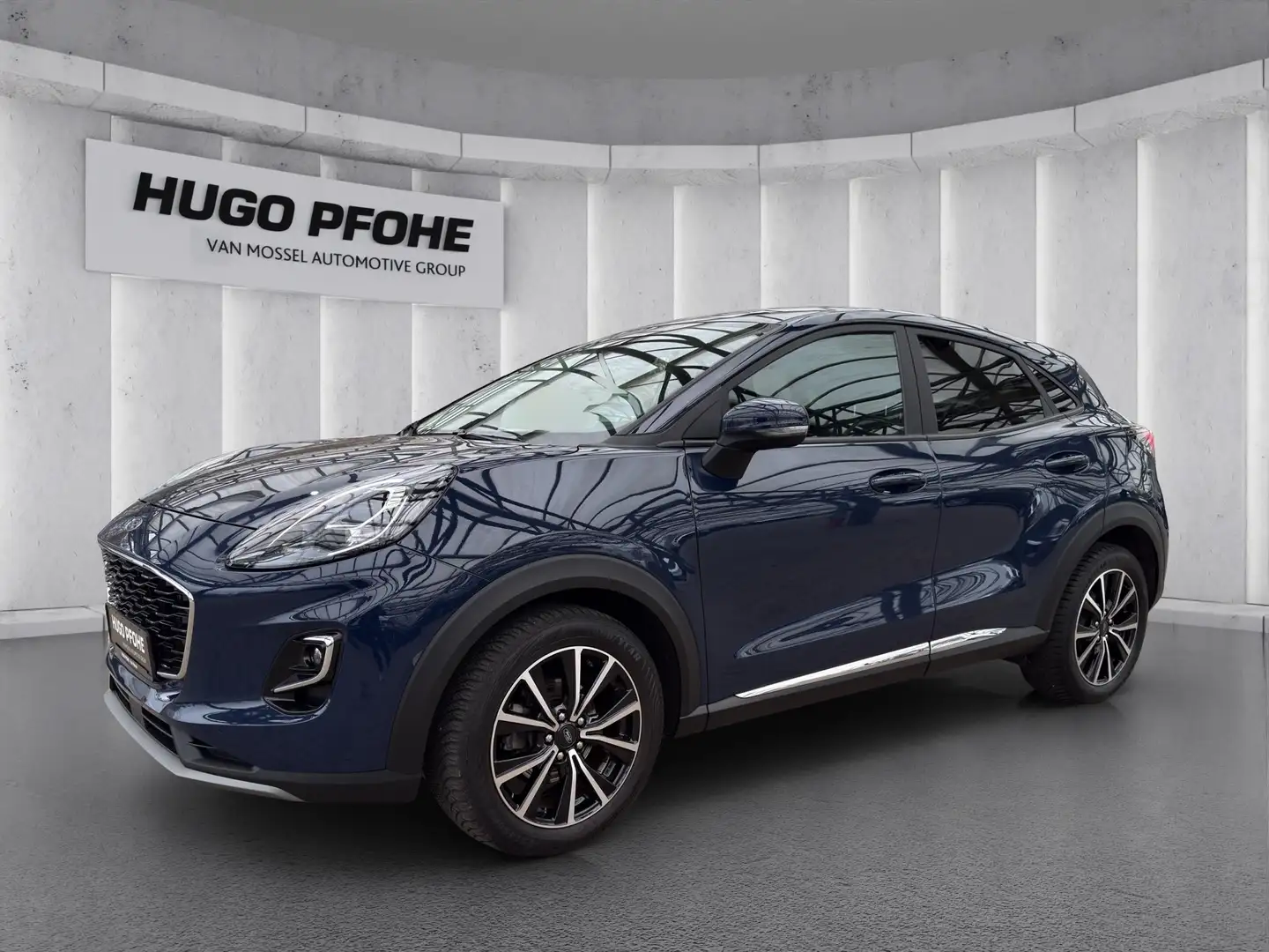 Ford Puma Titanium Design 1.0 EB Hybrid NAV SHZ PDC GJR Blau - 1