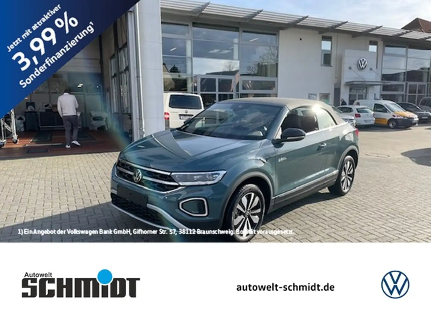 Volkswagen T-Roc Cabriolet 1.5TSi Goal AHK Navi ACC SideAssist L... Blau - 1