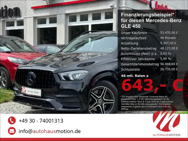 Mercedes-Benz GLE 450 AMG-Line 4M LED Kamera Leder Ambiente Keyless
