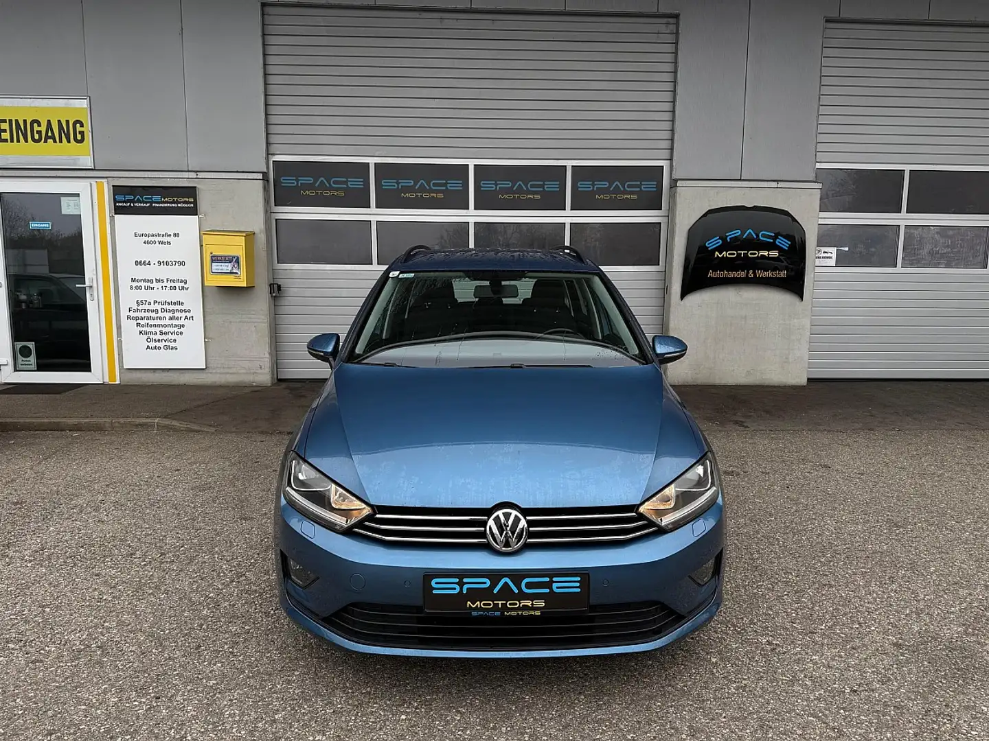 Volkswagen Golf Sportsvan Rabbit BMT 1,2 TSI I 1 Jahr Garantie Erstbesitz Blau - 2