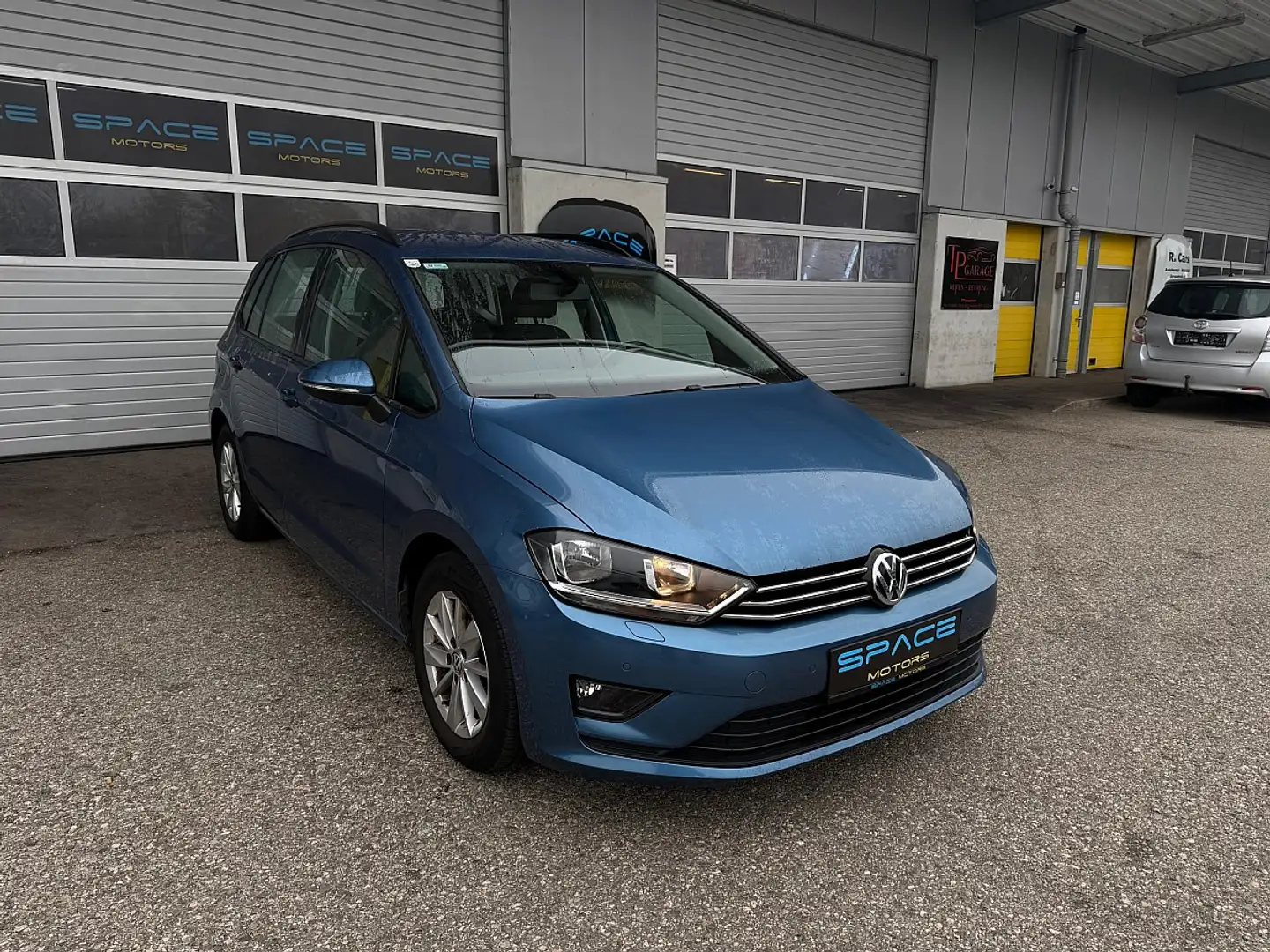 Volkswagen Golf Sportsvan Rabbit BMT 1,2 TSI I 1 Jahr Garantie Erstbesitz Blau - 1