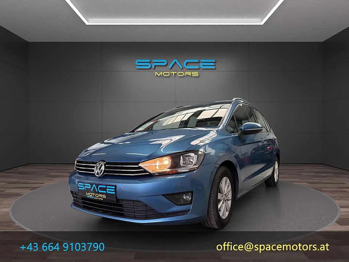 Volkswagen Golf Sportsvan Rabbit BMT 1,2 TSI I 1 Jahr Garantie Erstbesitz Blau - 1