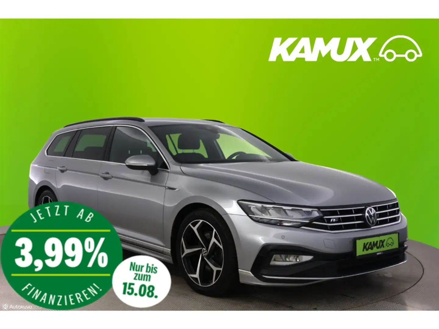 Volkswagen Passat Variant 2.0TDI DSG R-line+LED+VIRTUAL+PDC Plateado - 1