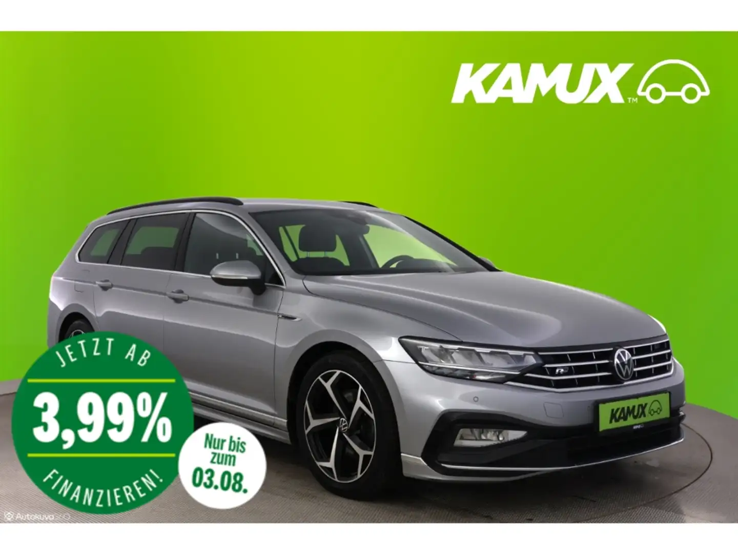 Volkswagen Passat Variant 2.0TDI DSG R-line+LED+VIRTUAL+PDC Zilver - 1