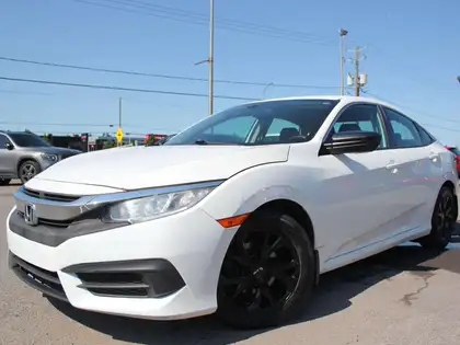 White 2017 Honda Civic Sedan Manual
