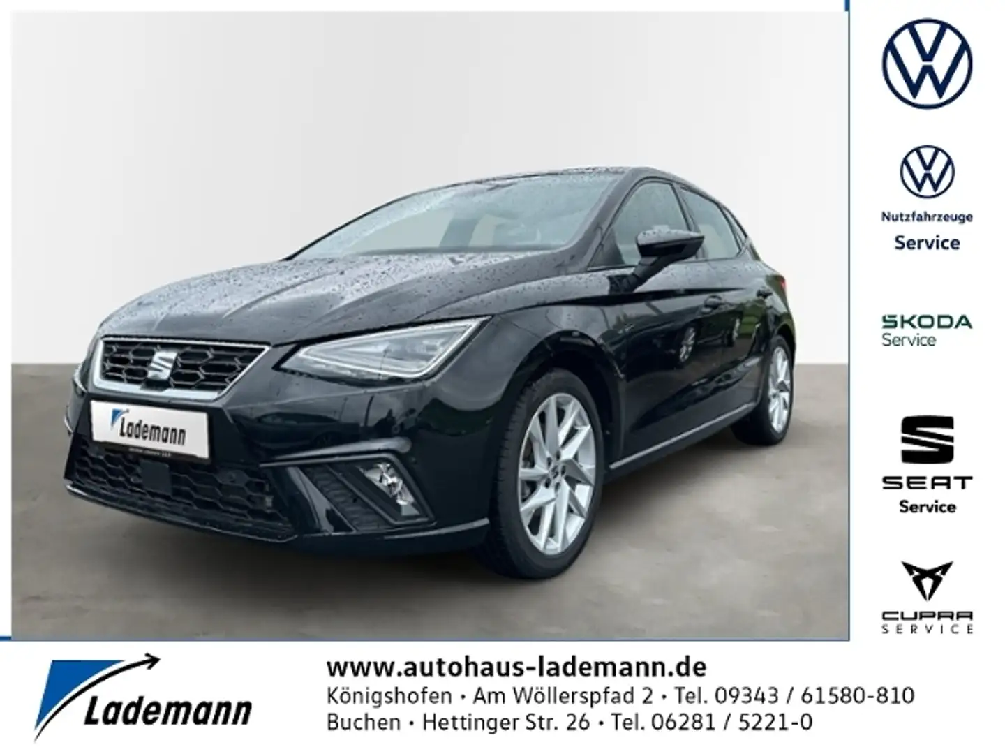 SEAT Ibiza 1.0 TSI DSG FR BEATS+LED+KAMERA+NAVI.+ACC. Zwart - 1