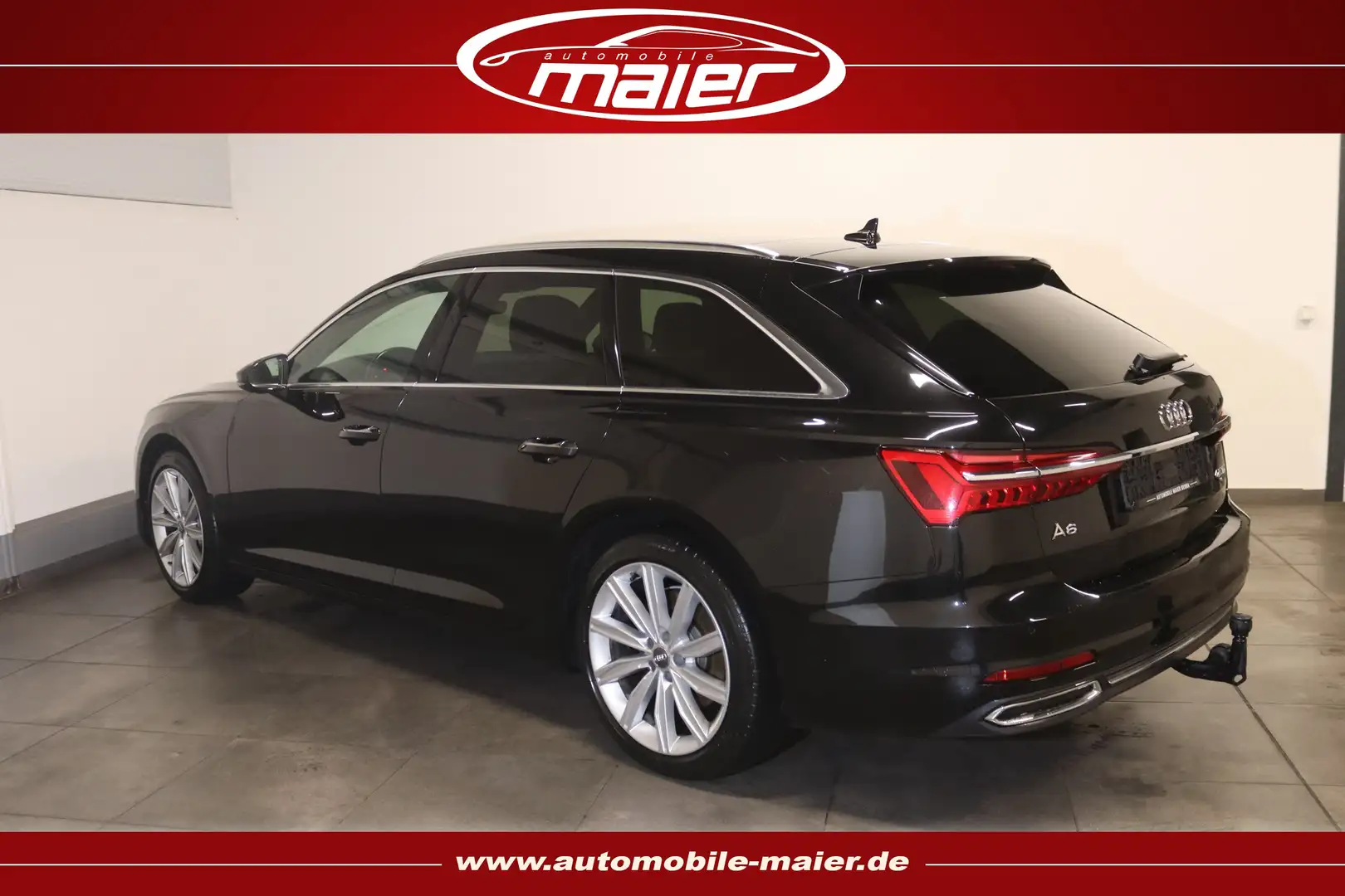 Audi A6 45 TDI qu.-design Virtual-Matrix-Pano-AHK-KAM Zwart - 2