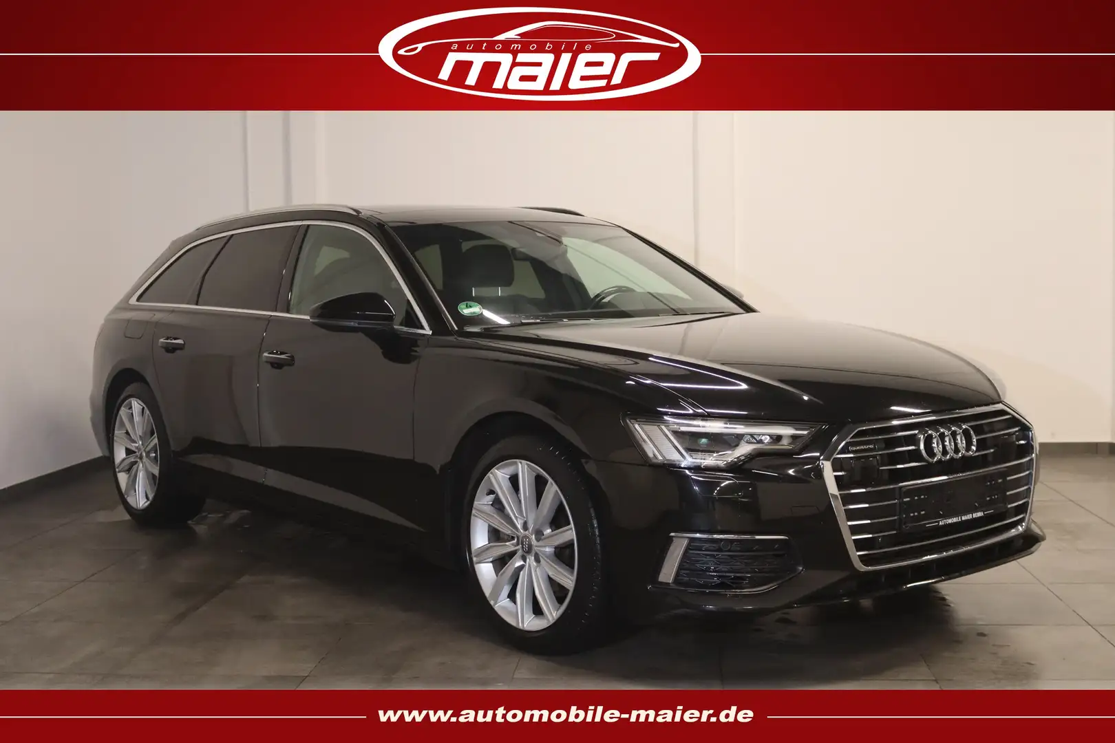 Audi A6 45 TDI qu.-design Virtual-Matrix-Pano-AHK-KAM Zwart - 1