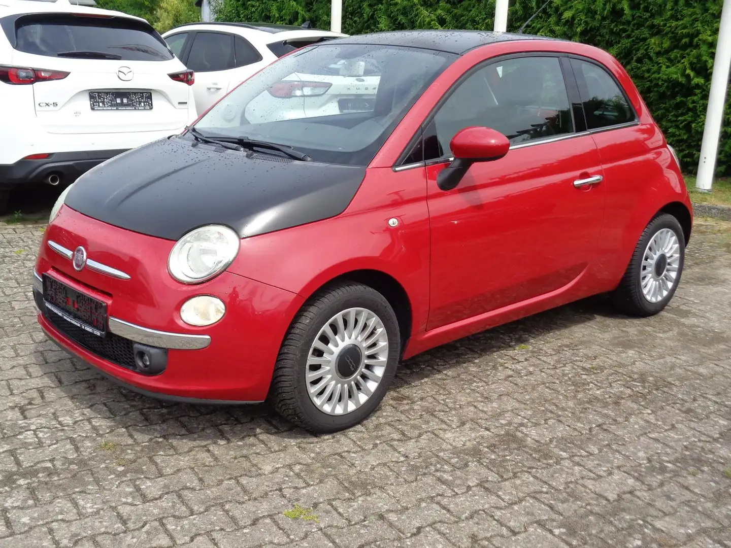 Fiat 500 1,2 Pur O2 / Ecolog,Klima,ZV-Funk, Rouge - 2