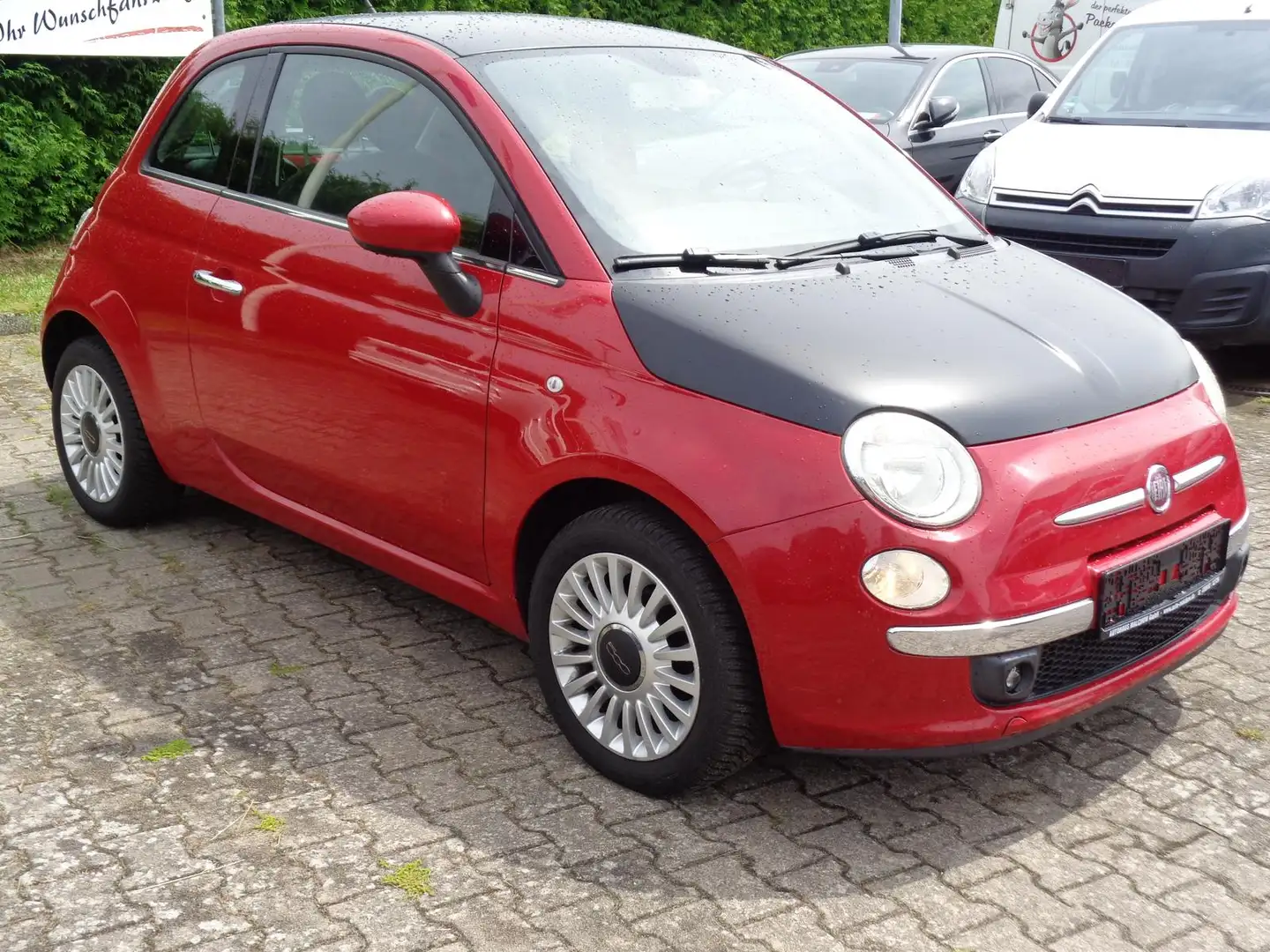 Fiat 500 1,2 Pur O2 / Ecolog,Klima,ZV-Funk, Rouge - 1