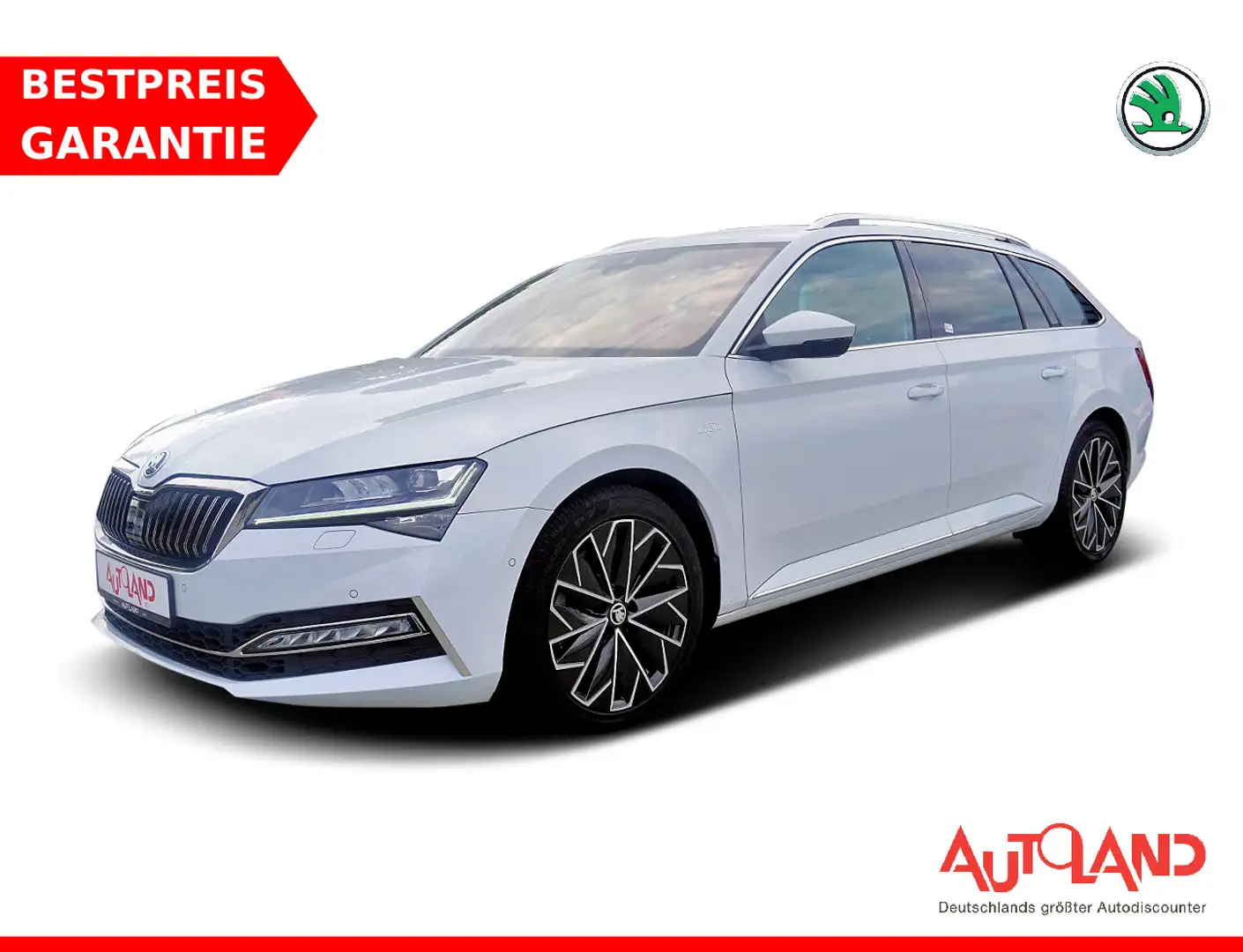 Skoda Superb Combi 2.0 L&K 4x4 DSG LED Navi ACC AHK Bianco - 1