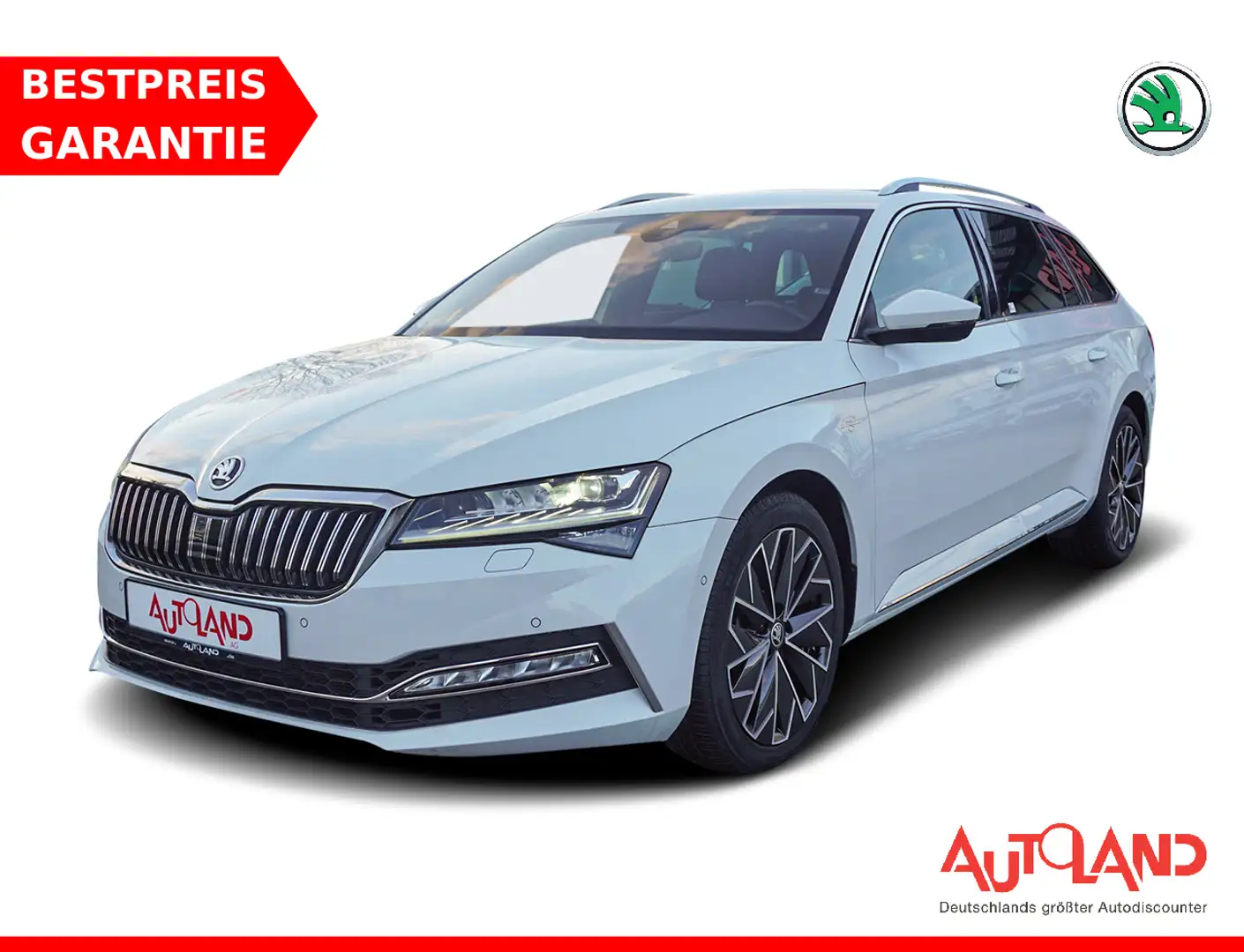 Skoda Superb Combi 2.0 L&K 4x4 DSG LED Navi ACC AHK Weiß - 1