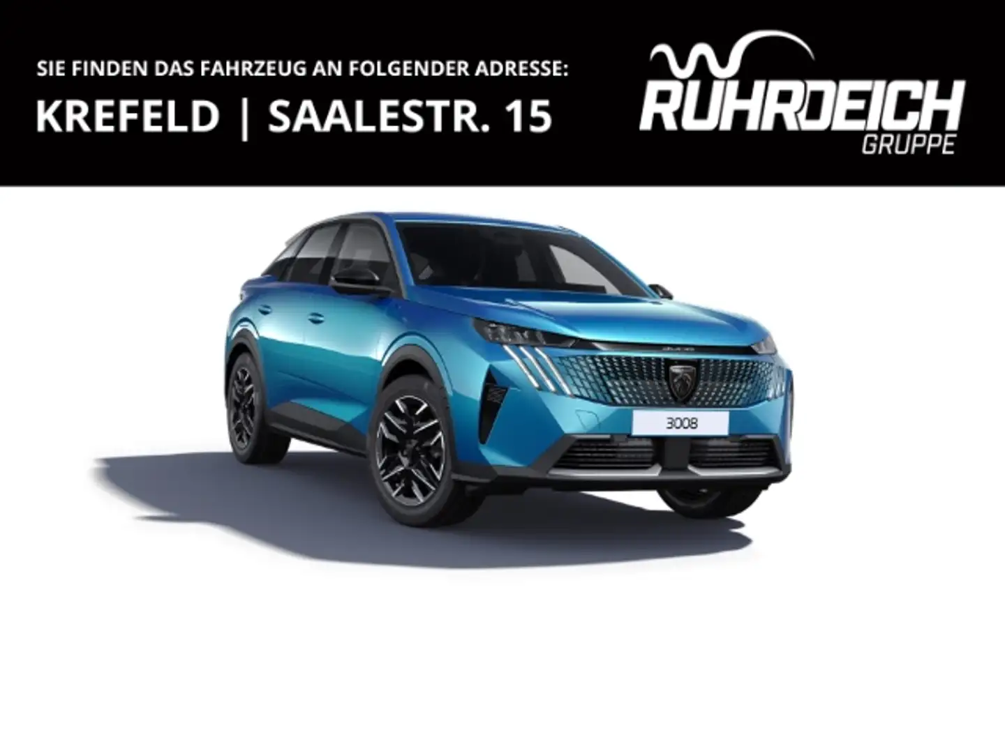 Peugeot 3008 Hybrid 136 Allure EU6e AHK-abnehmbar LED Apple Car Blu/Azzurro - 1