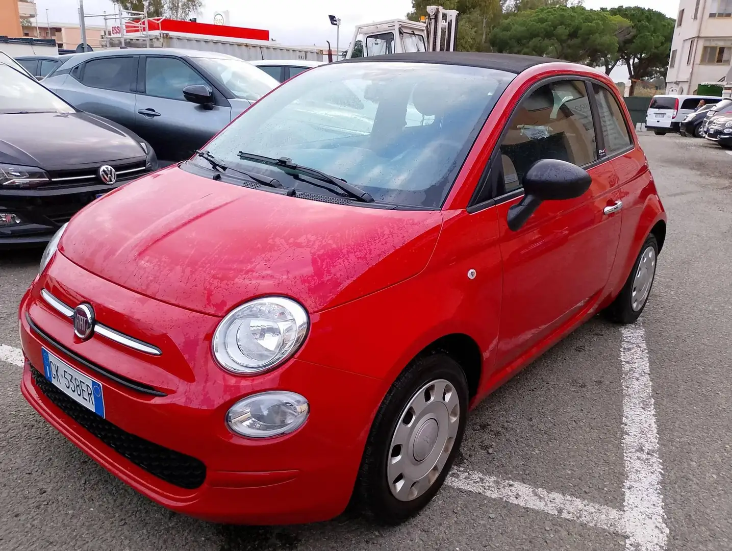 Fiat 500 500C 1.0 70 cv hybrid cult cabrio Rood - 1