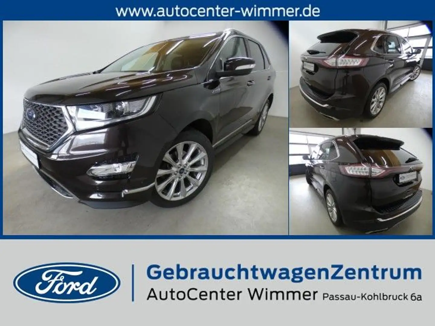 Ford Edge 2,0 TDCi Bi-Turbo 4x4 Vignale  AHK abnehmbar Gris - 1