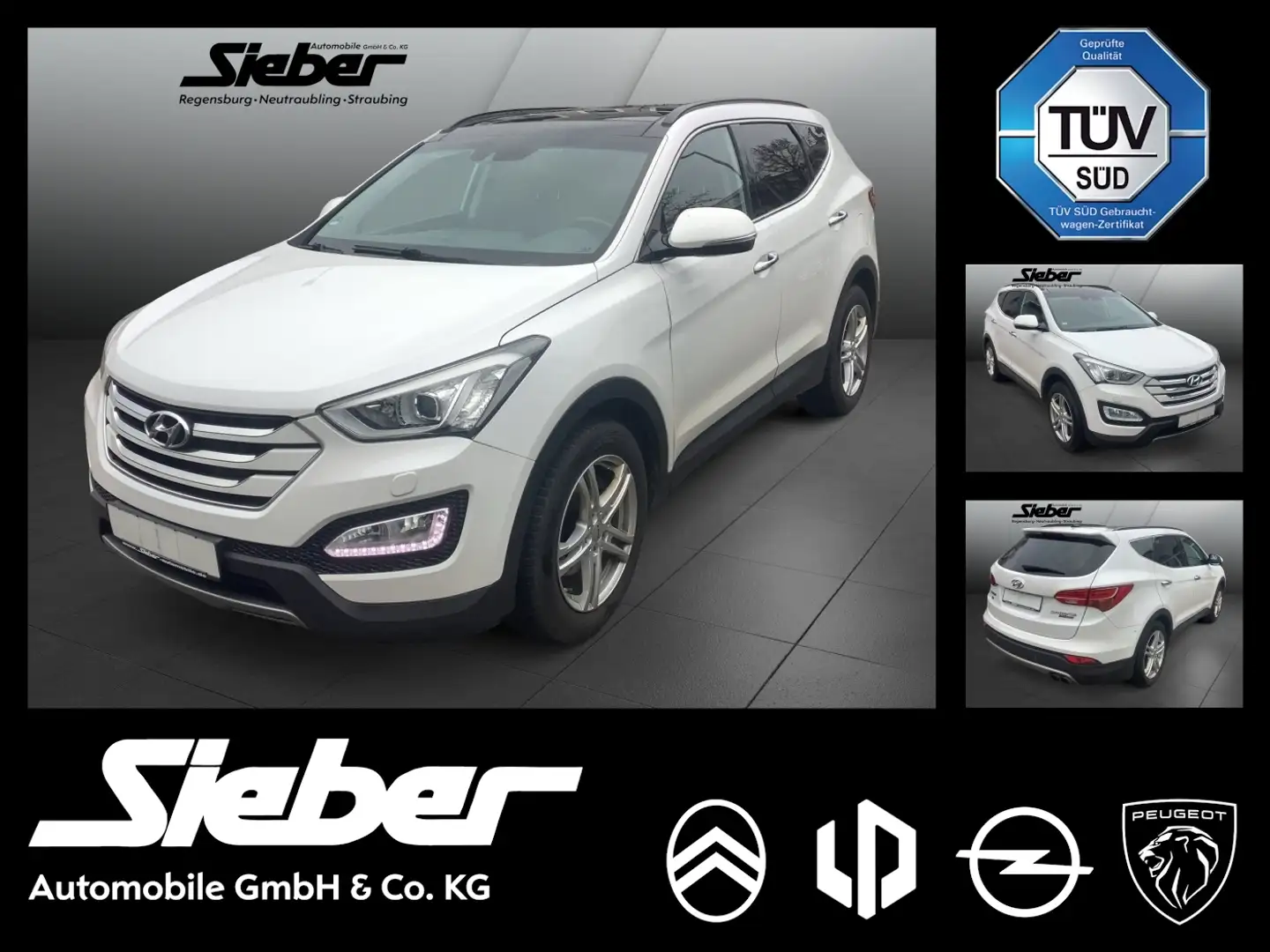 Hyundai SANTA FE 2.2 CRDi Premium *Panoramadach*Navi* Blanc - 1