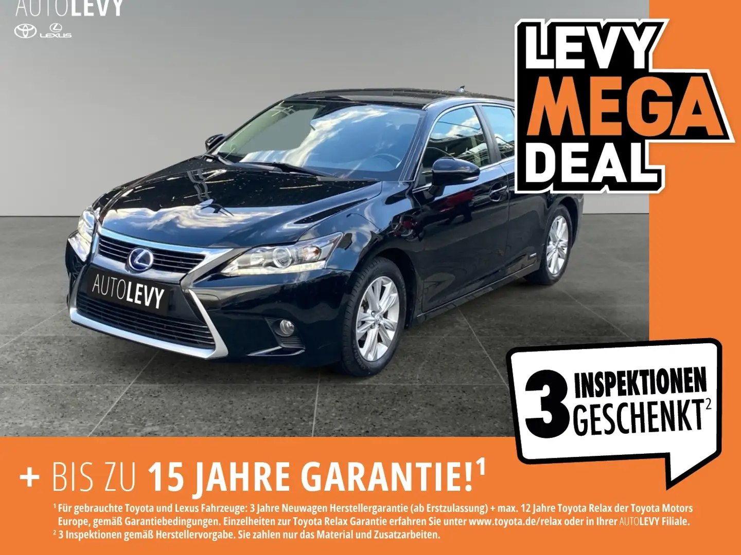 Lexus CT 200h *NAVI*KLIMAA* Noir - 1