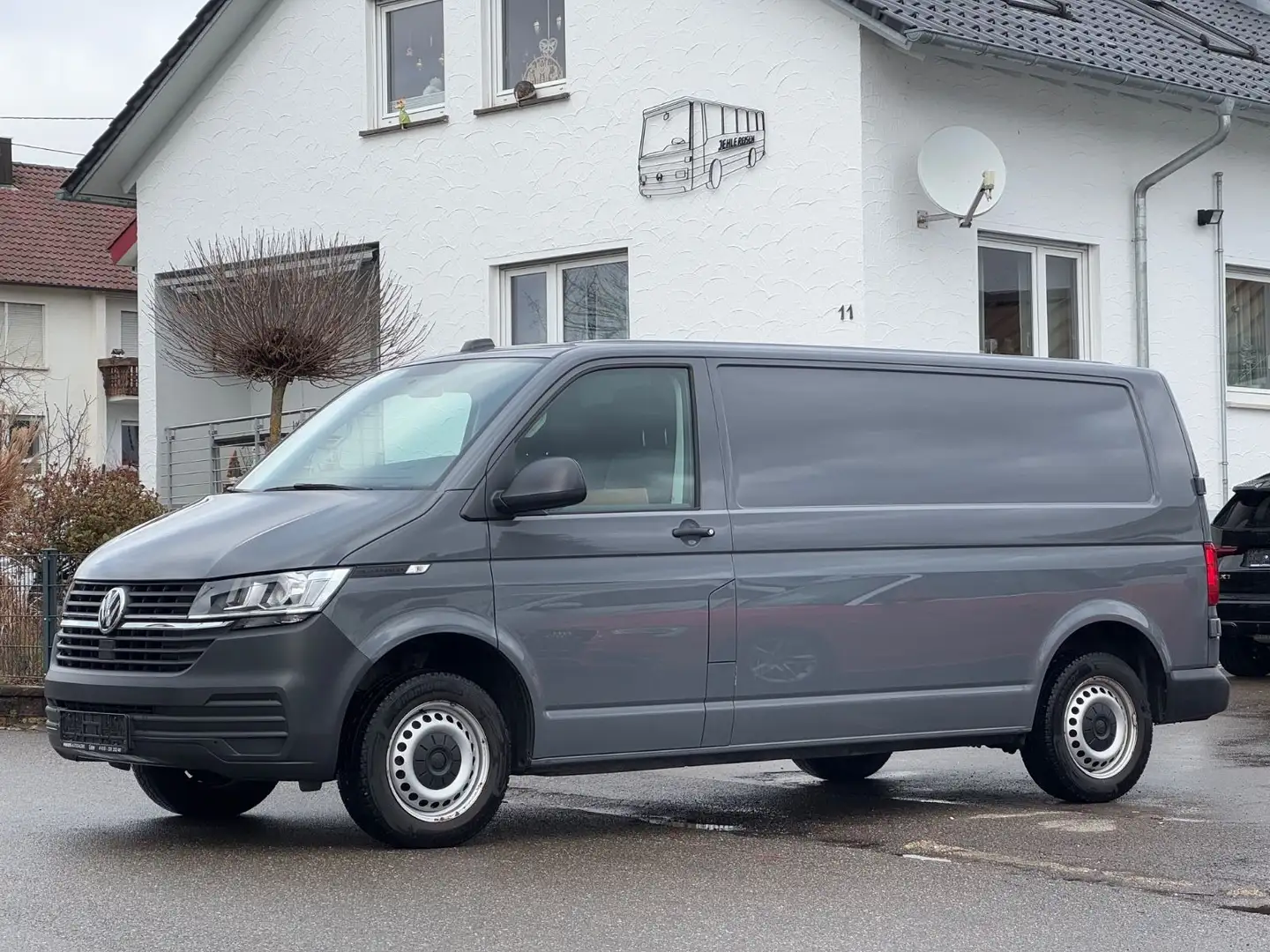 Volkswagen T6 Transporter T6.1 Transporter 2.0 DSG|LANG|SCHECKHEFT VW|1.HD Grijs - 1