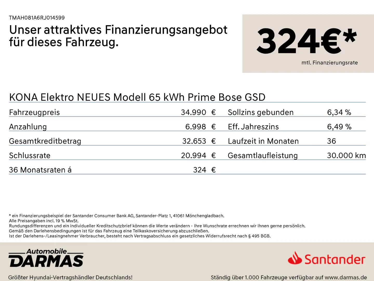 Hyundai KONA KONA Elektro NEUES Modell 65 kWh Prime Bose GSD Wit - 2