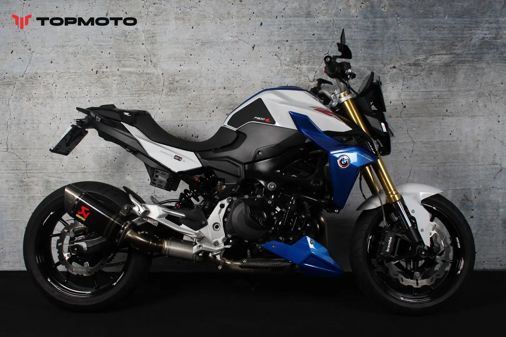 BMW F 900 R Akrapovic - Wilbers Blauw - 1