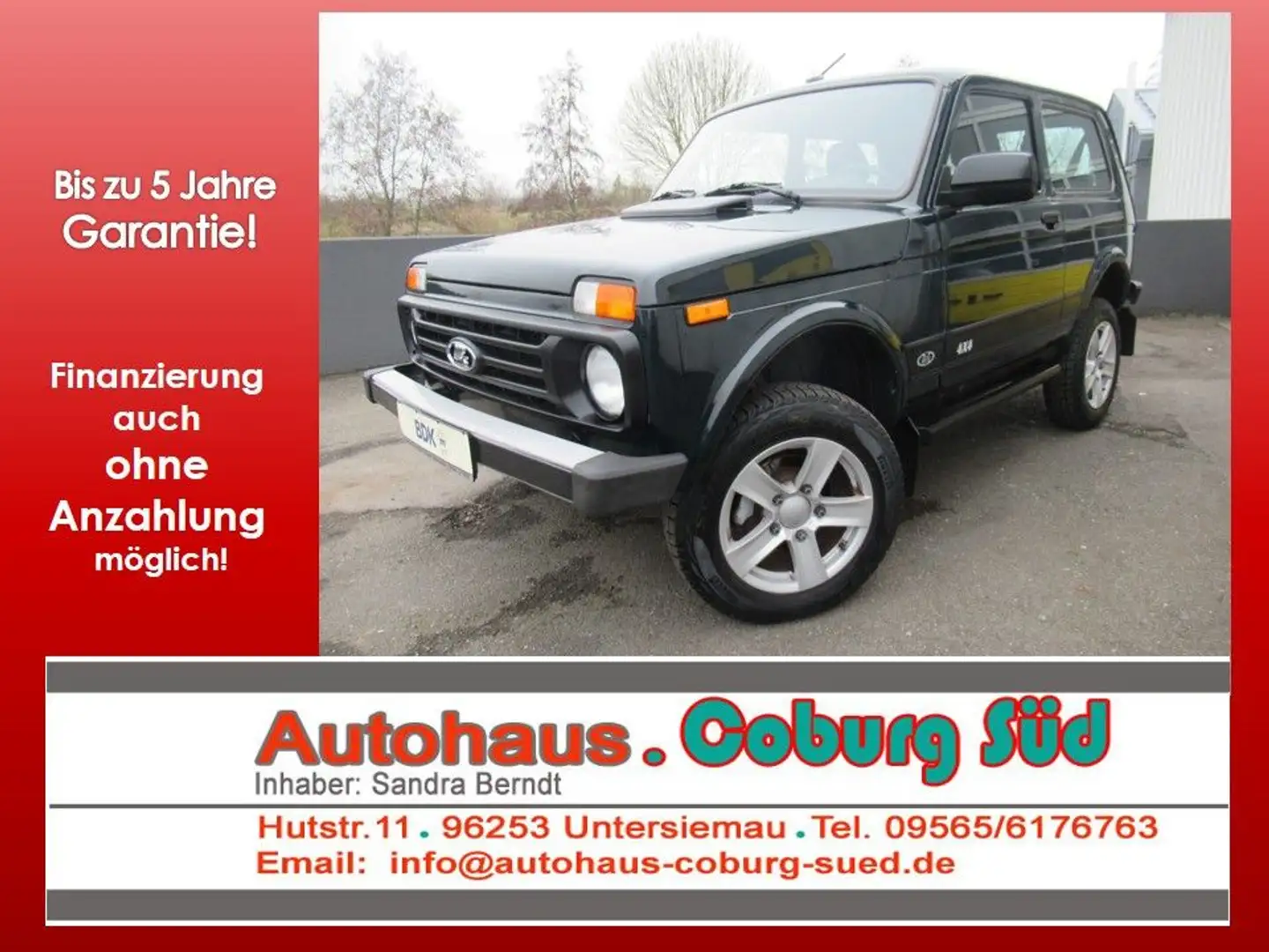 Lada Niva 4x4 KLIMA HÖHER SHZG ALU AHK neues Modell Grün - 1