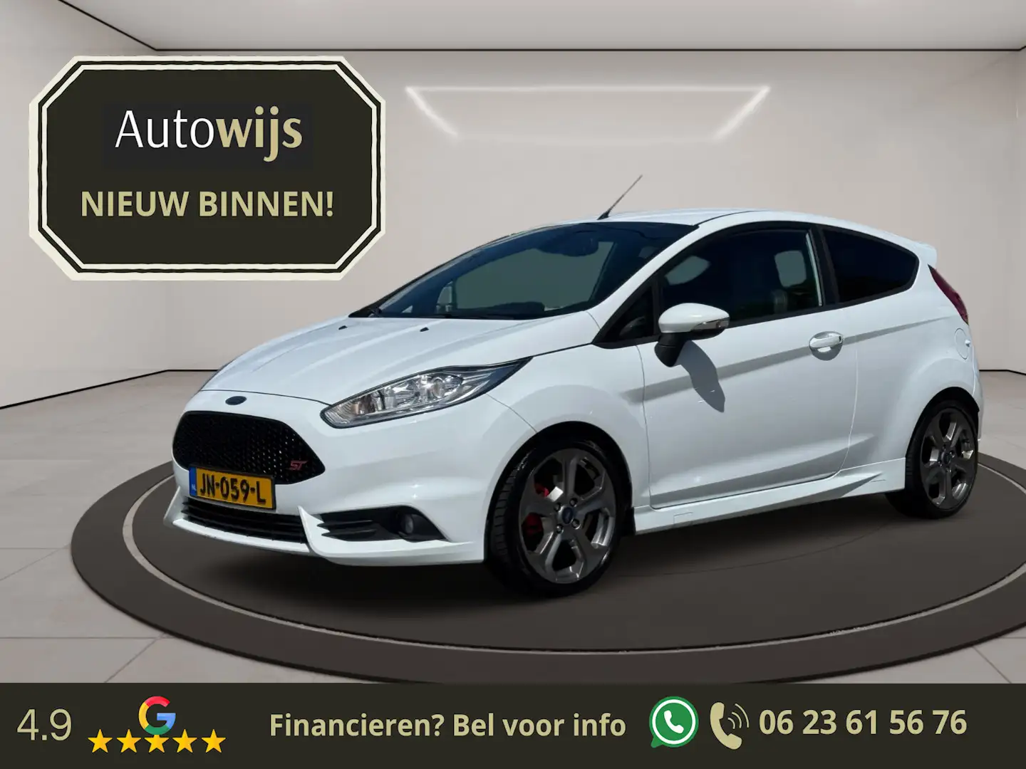 Ford Fiesta 1.6 ST2|182PK|Recaro|Navi|Cruise|Goed onderhouden Wit - 1