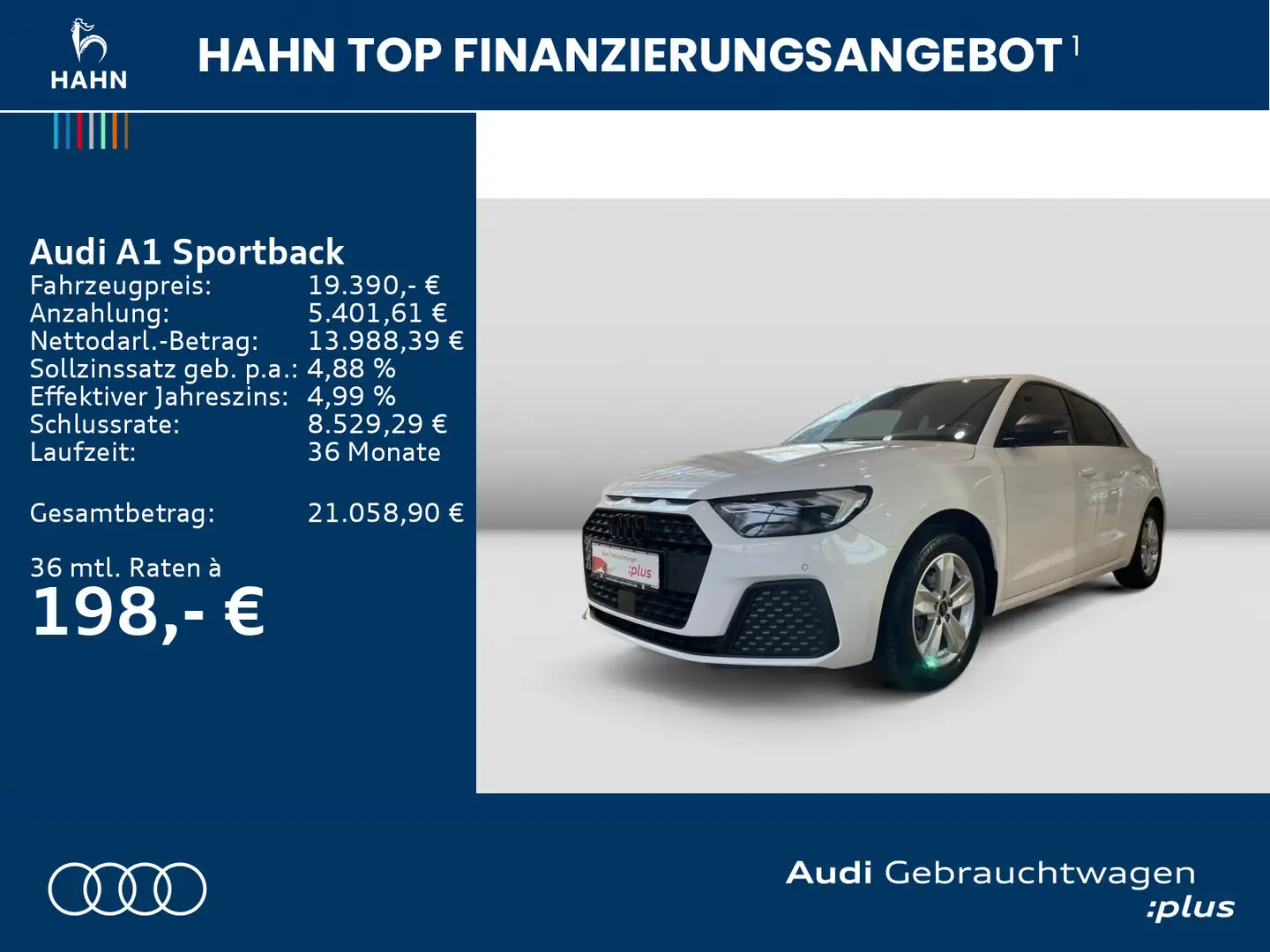 Audi A1 25TFSI 5-Gang PDC ACC Sitzheizung Weiß - 2