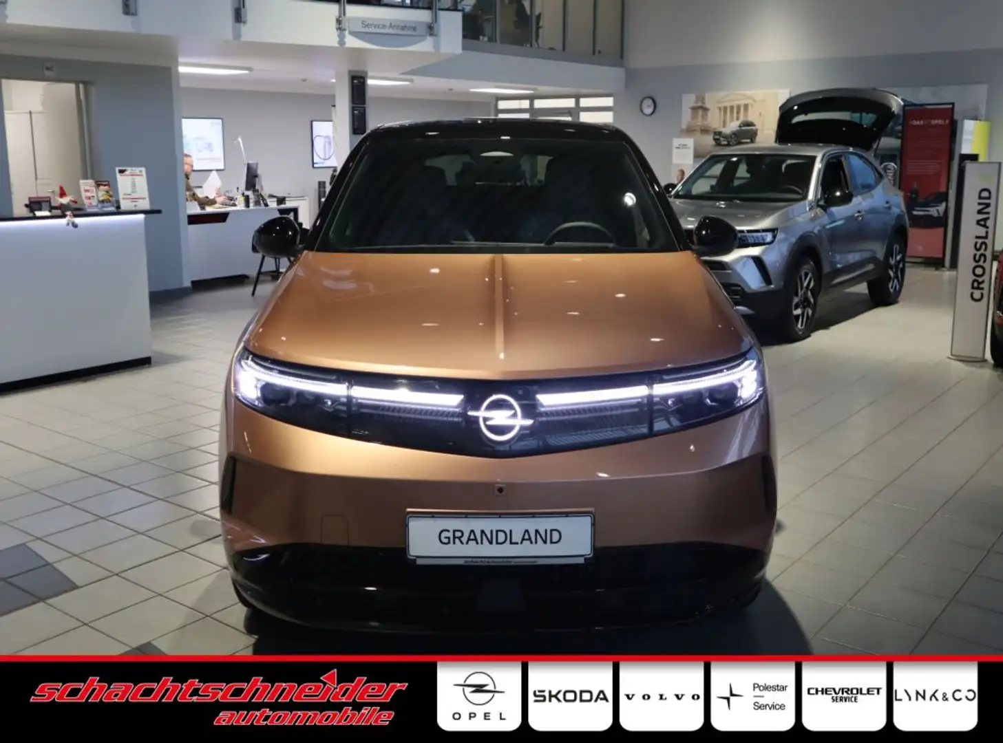 Opel Grandland Electric 73kWh GS+HUD+MatrixLED+SOFORT Orange - 1