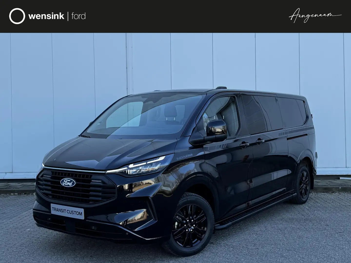 Ford Transit Custom 320 2.5 PHEV L2H1 Black Platinum DUBBEL CABINE | 2 Noir - 1