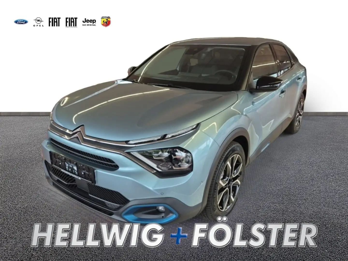 Citroen E-C4 Electric 50kWh Shine 11kW-Charger Navi Blau - 1