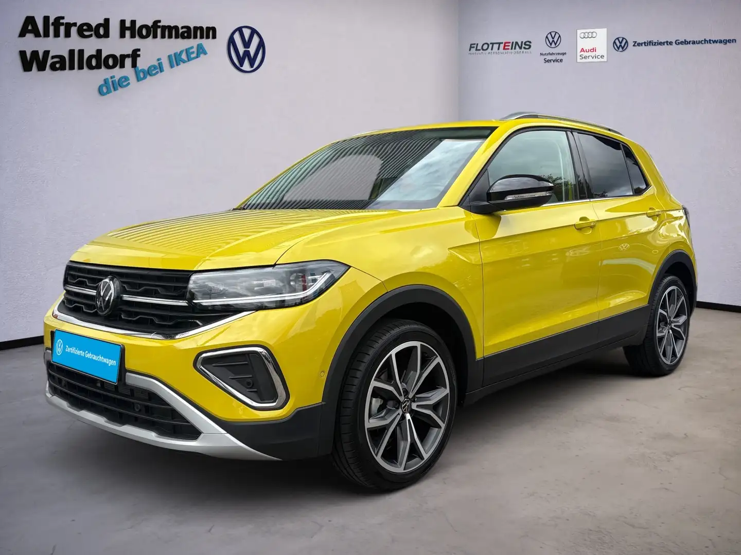 Volkswagen T-Cross 1.0 TSI DSG KEYLLESS AHK LED NAVI KLIMA LM Jaune - 1