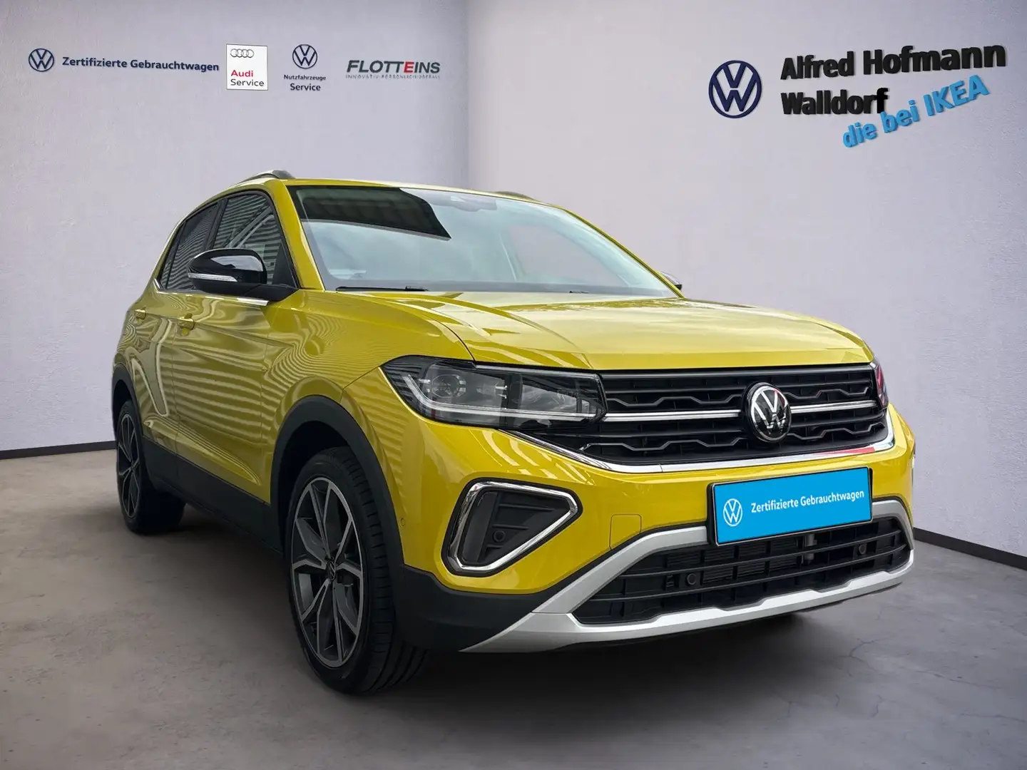 Volkswagen T-Cross 1.0 TSI DSG KEYLLESS AHK LED NAVI KLIMA LM Jaune - 2