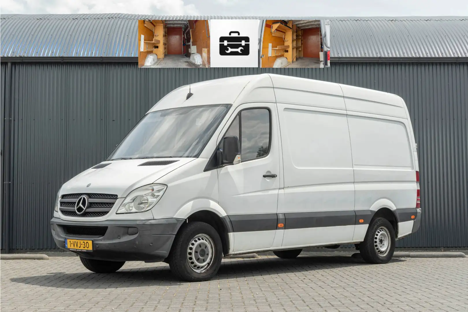 Mercedes-Benz Sprinter 313 CDI | 130 PK | Cruise | Airco | PDC | Inrichti Wit - 1