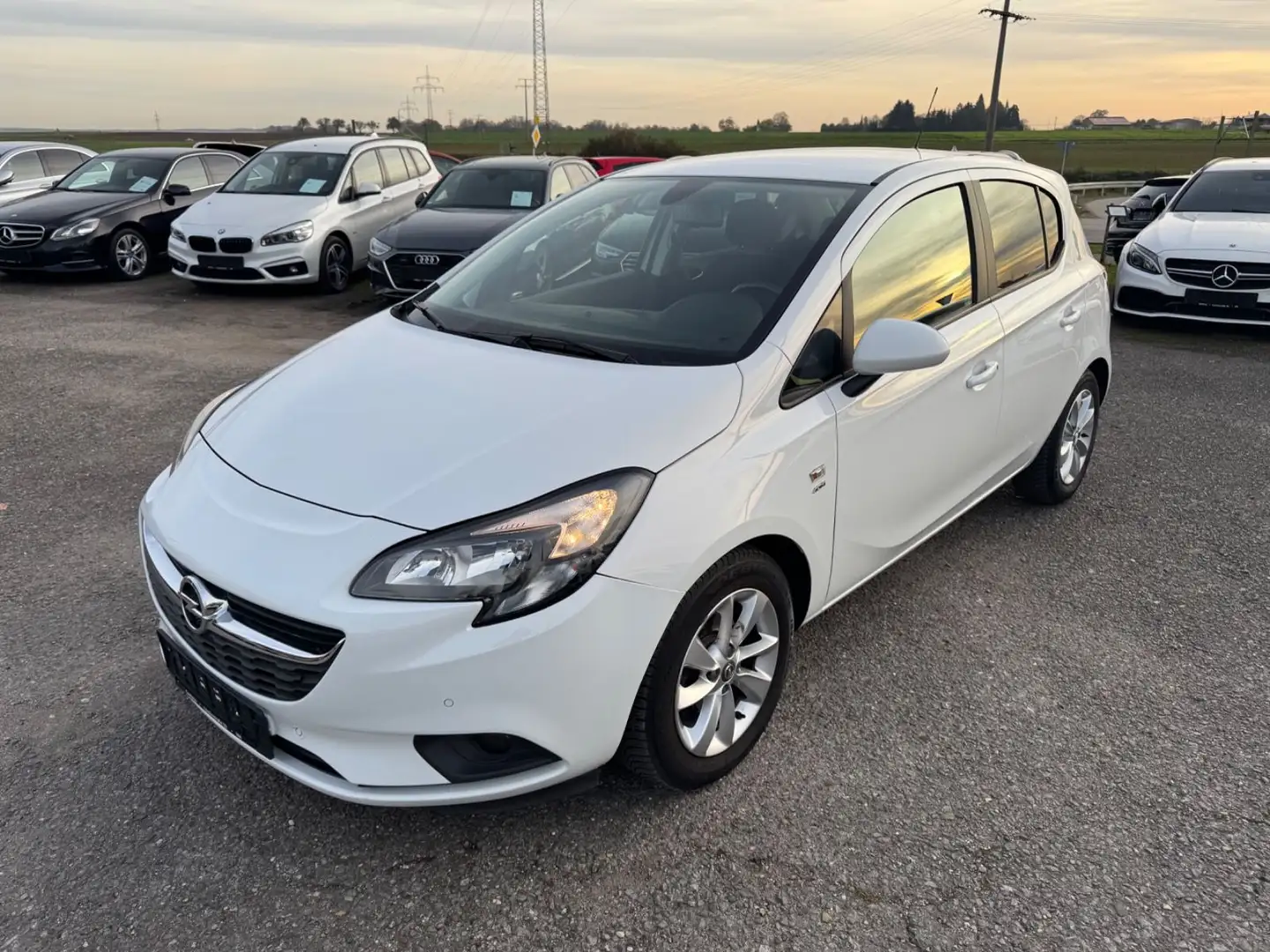 Opel Corsa E Active Automatik Klima Euo6 PDC Kamera Weiß - 1