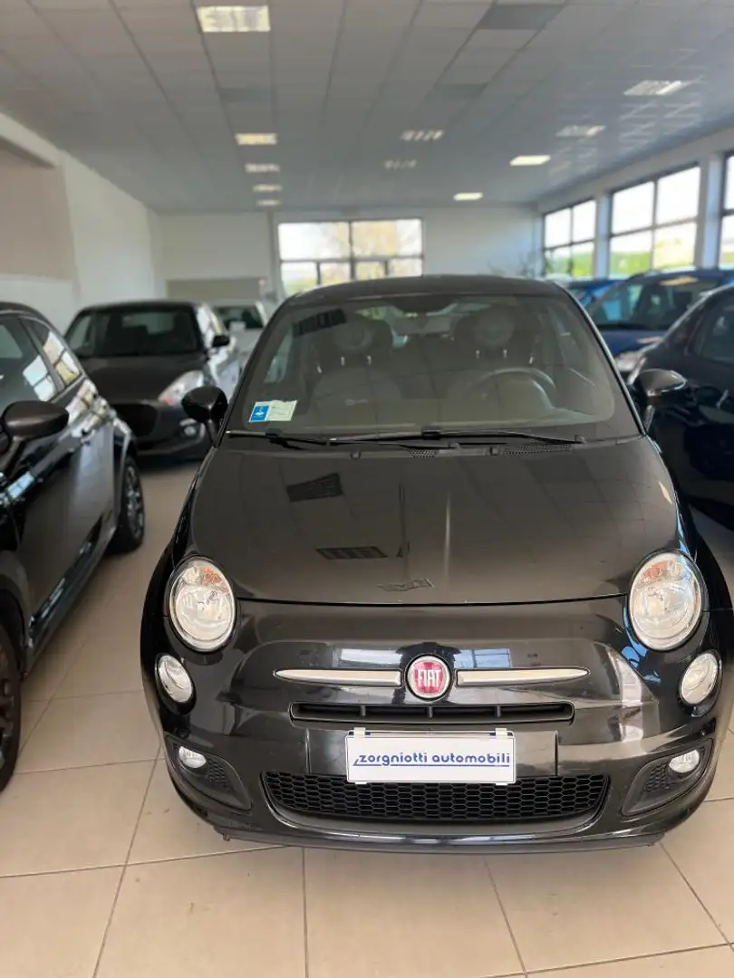 Fiat 500 1.2 S 69cv E6 Noir - 1