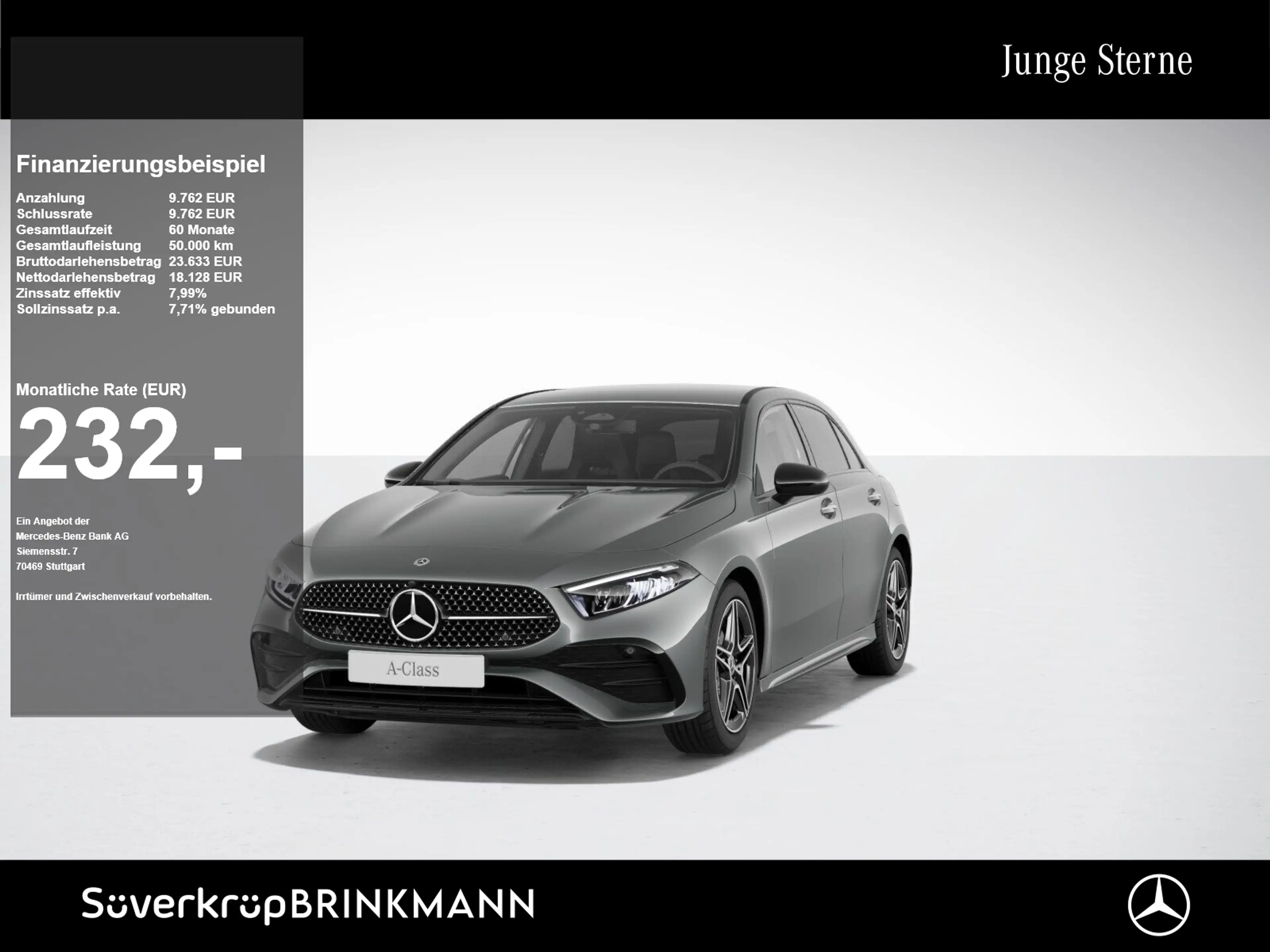 Mercedes-Benz A 200 AMG NIGHT PREMIUM 360 KAMERA SPUR PDC SHZ