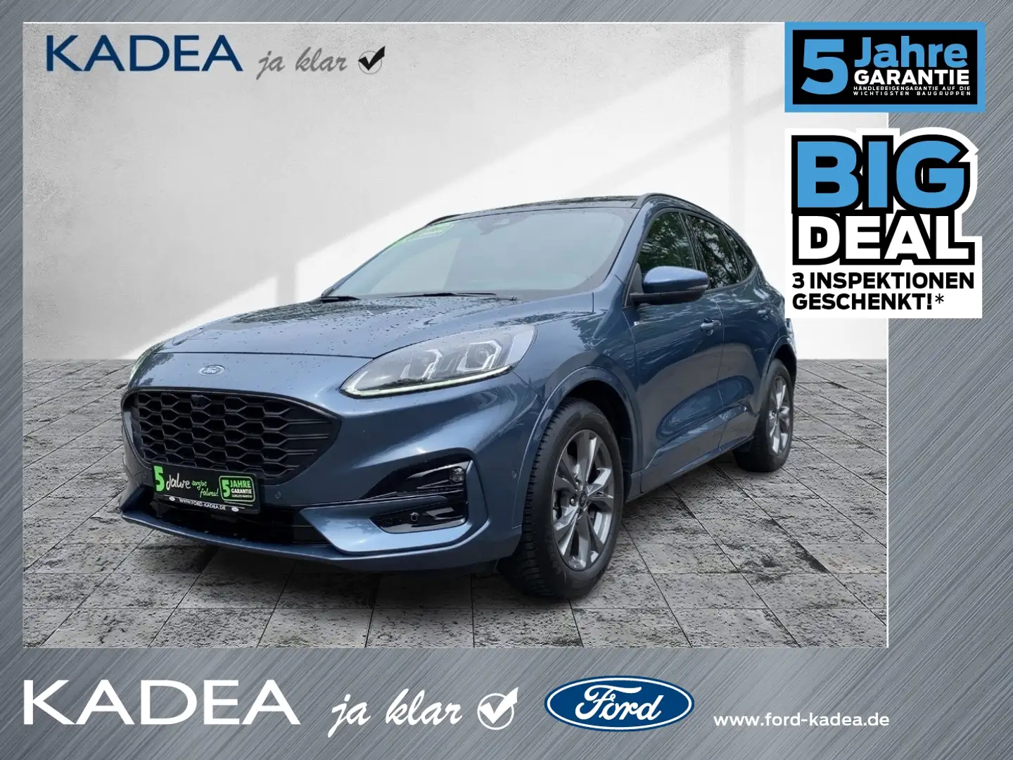 Ford Kuga 1.5 EcoBoost ST-Line X Matrix+ACC+AHK+LED Bleu - 1