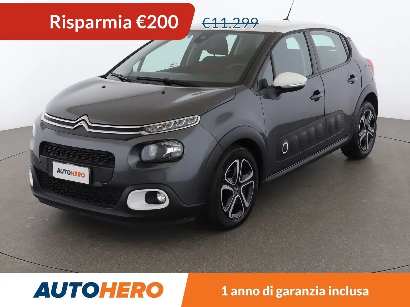 Citroen C3 1.6 Blue-HDi Shine 75  CV Grigio - 1