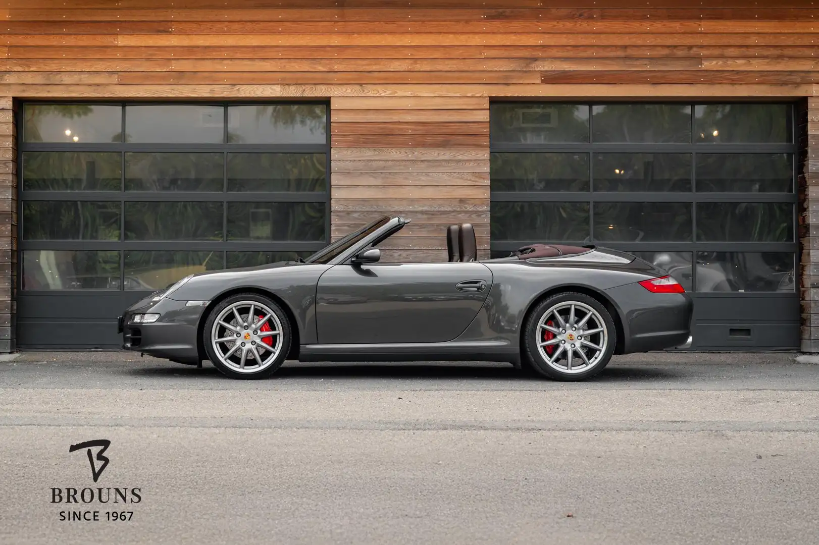 Porsche 997 Cabrio 3.8 Carrera 4S 355pk | Schiefer/Cocoa|BOSE| Grau - 2