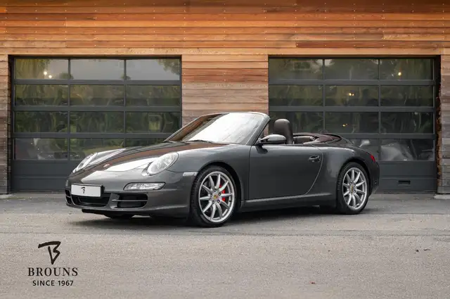 Porsche 997 Cabrio 3.8 Carrera 4S 355pk | Schiefer/Cocoa|BOSE|
