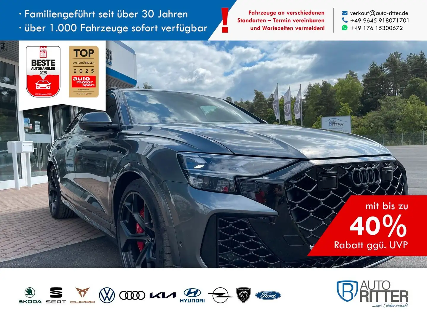 Audi RS Q8 RS Q8 RSQ8 performance Keramik AHK|ACC|Pano|H... Grau - 1