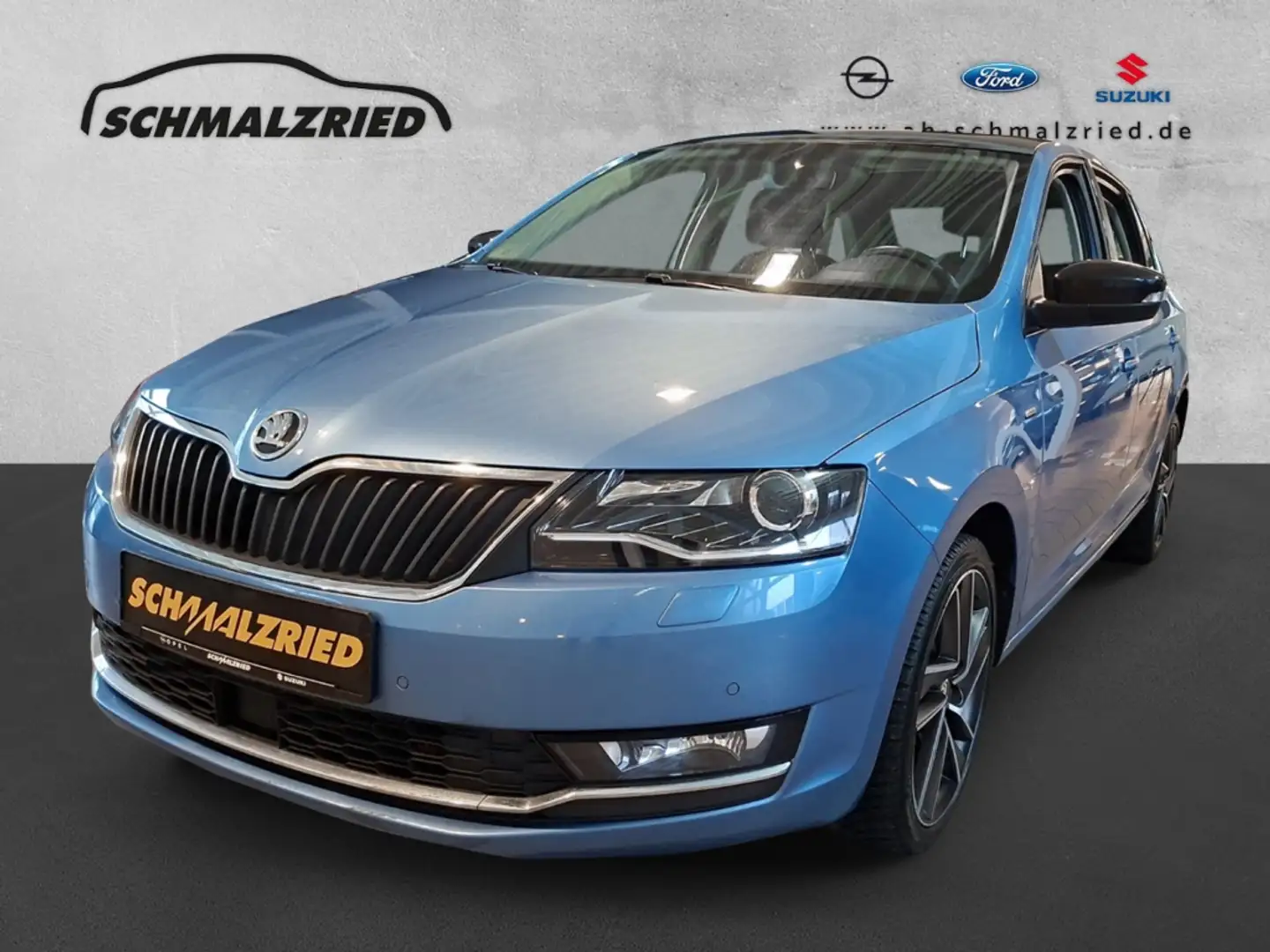 Skoda Rapid/Spaceback Spaceback Clever AHK-abnehmbar Panorama Apple CarP Blau - 1