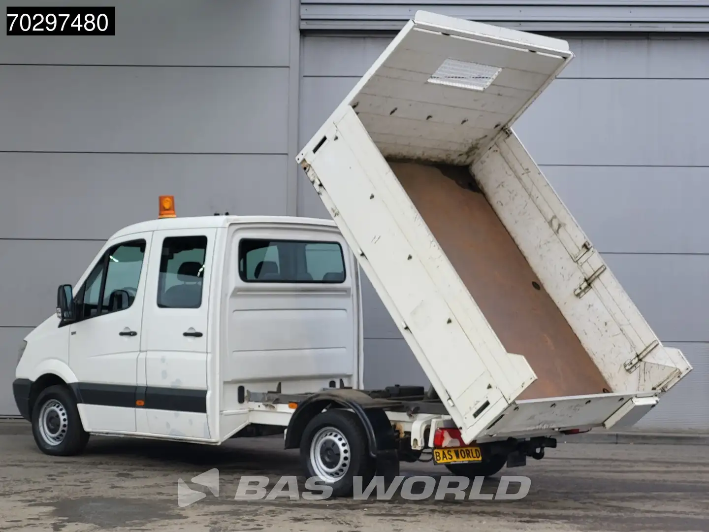 Mercedes-Benz Sprinter 310 CDI Kipper Dubbel Cabine Trekhaak Zwaailamp Ti Blanc - 2