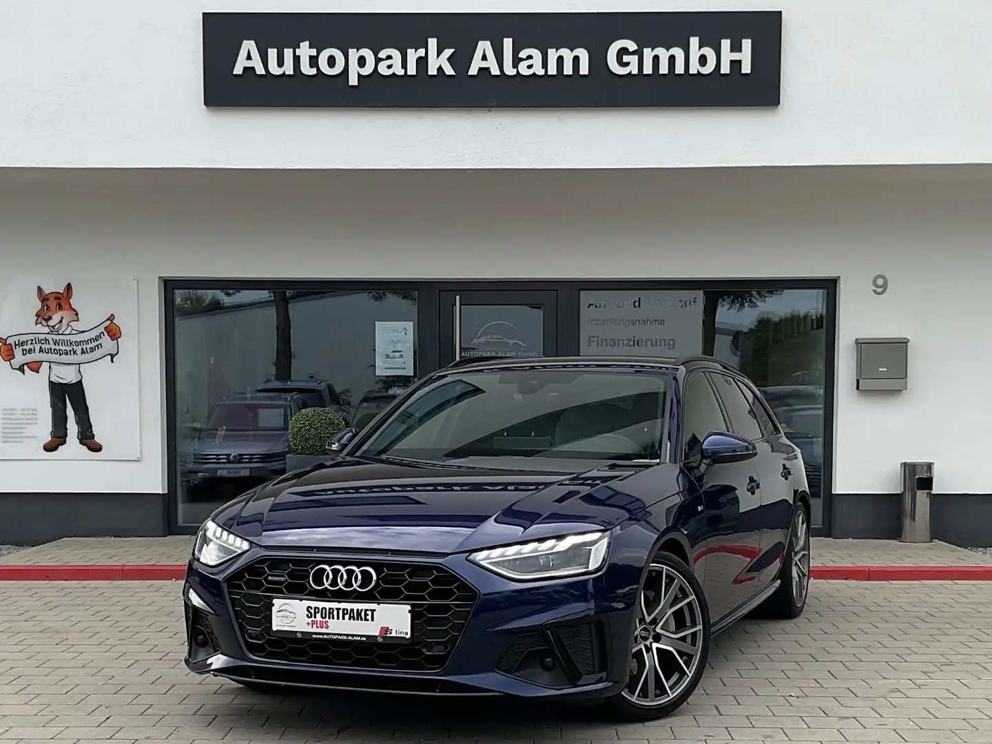 Audi A4 Av. 40 TDI quattro S line S-Tr Klima Navi RFK Blau - 1