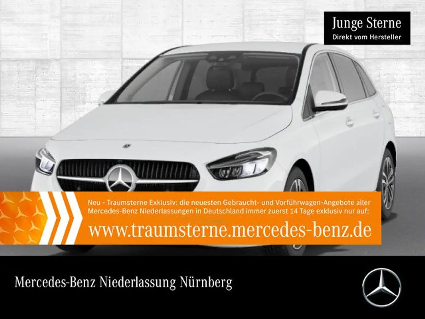 Mercedes-Benz B 200 Progressive Distr. LED AHK Kamera Laderaump Weiß - 1