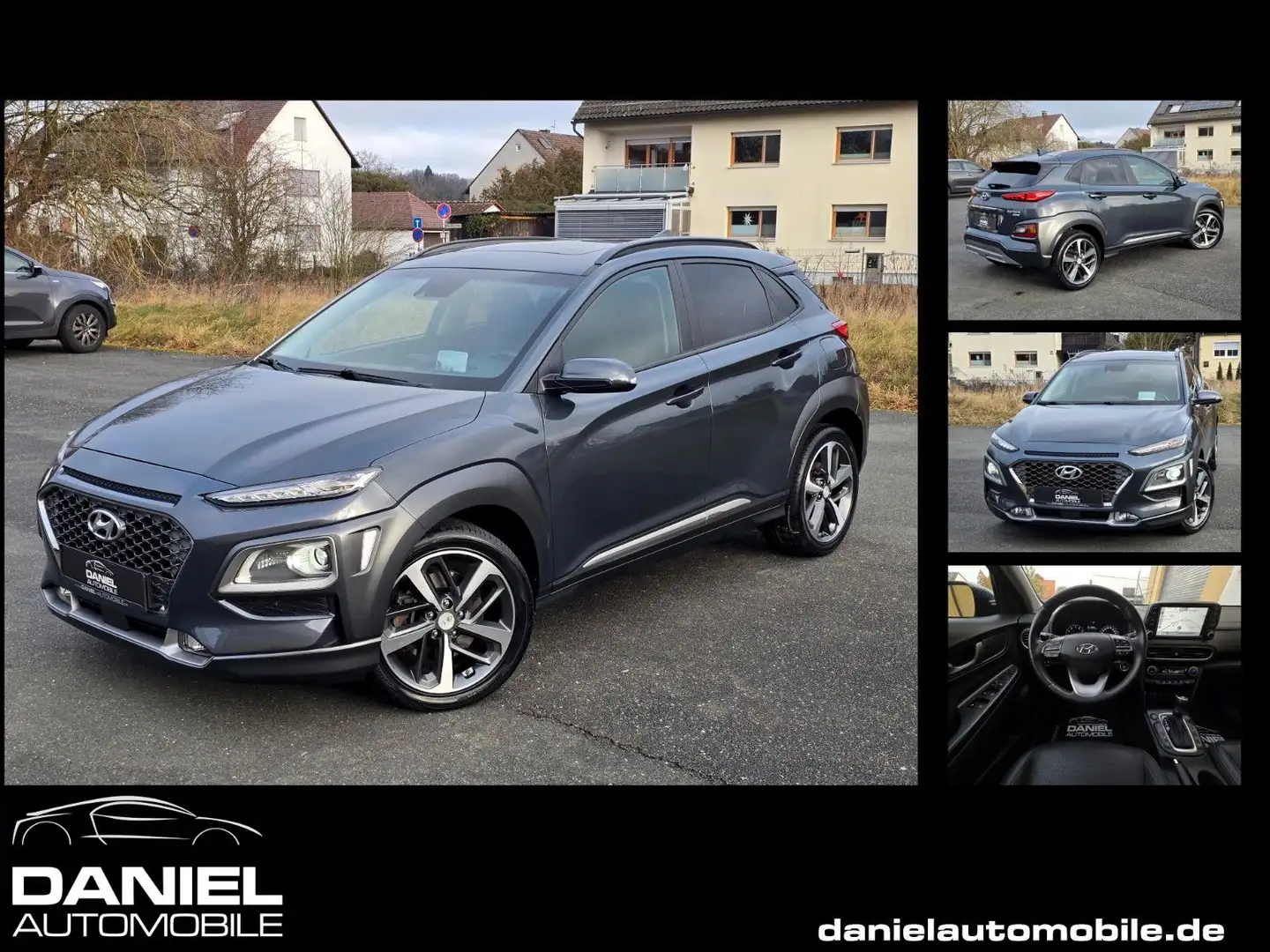 Hyundai KONA 1.6 T-GDI DCT Premium 4WD LEDER+NAV+KAM+LED Grau - 1