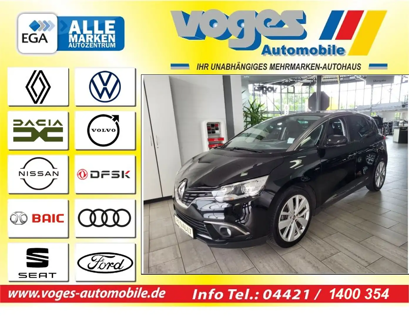 Renault Scenic TCe 115 GPF LIMITED Zwart - 1