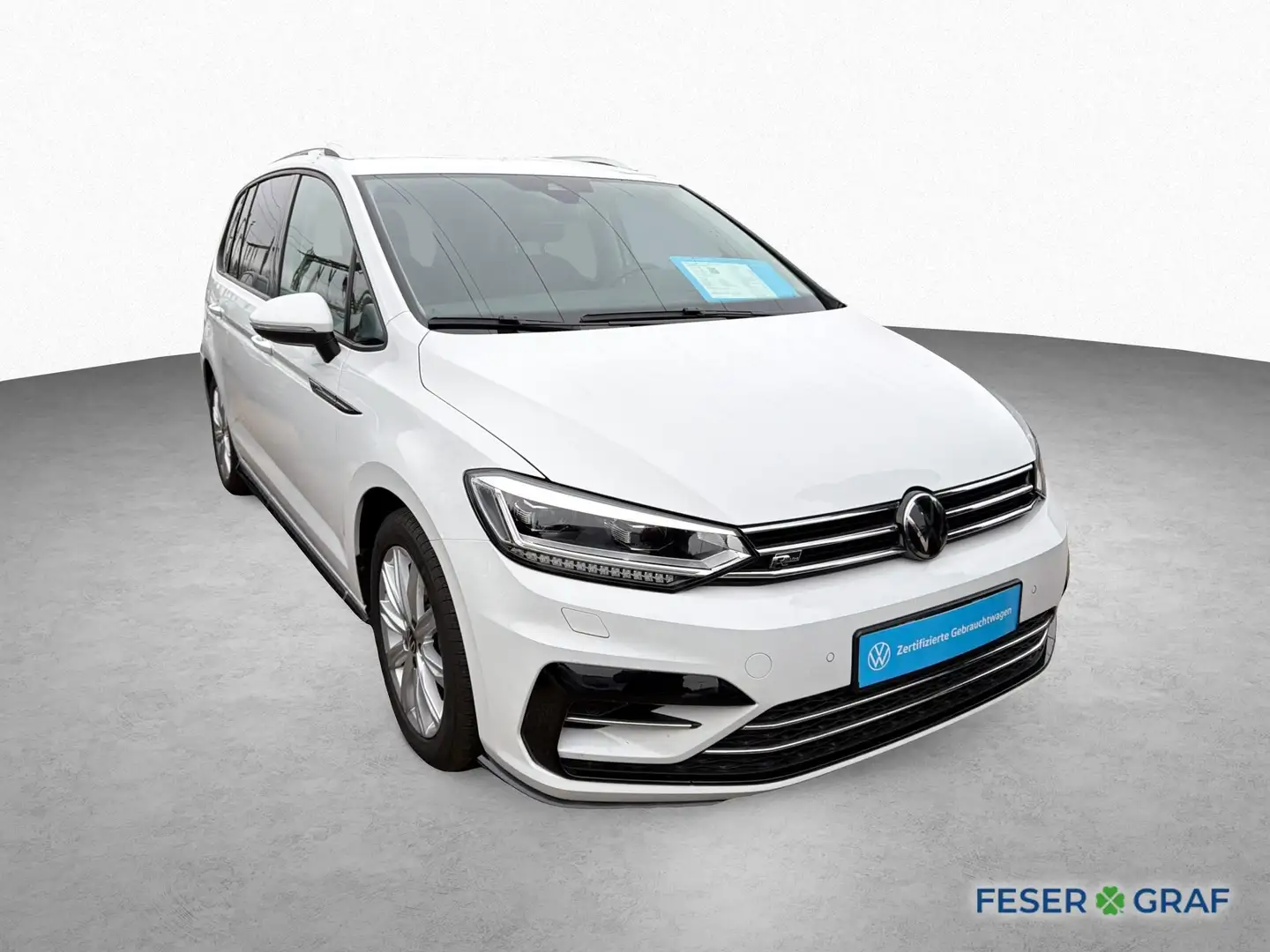 Volkswagen Touran 1.5 TSI DSG R-LINE KAMERA ACC NAVI Weiß - 2