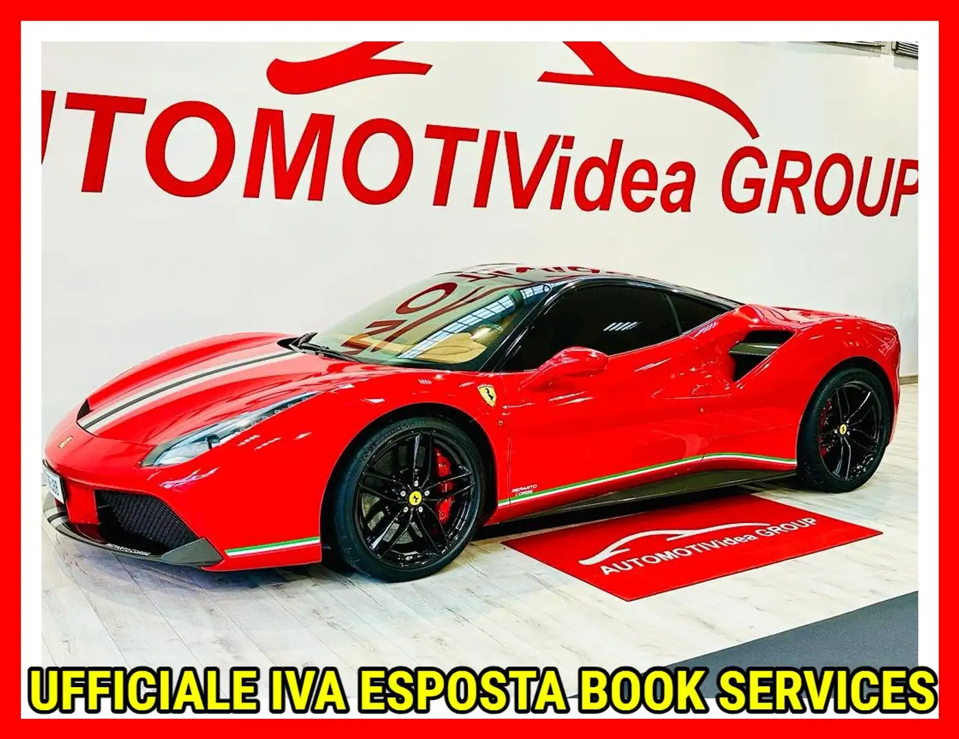 Ferrari 488 3.9 GTB dct*IVA ESP.*FULL BOOK SERV.*LIVREA PISTA Rood - 1